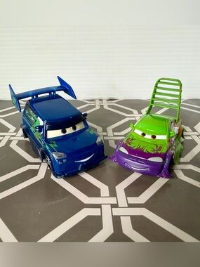 Disney Pixar 1:43 diecast cars, The Tuners (set of 2)